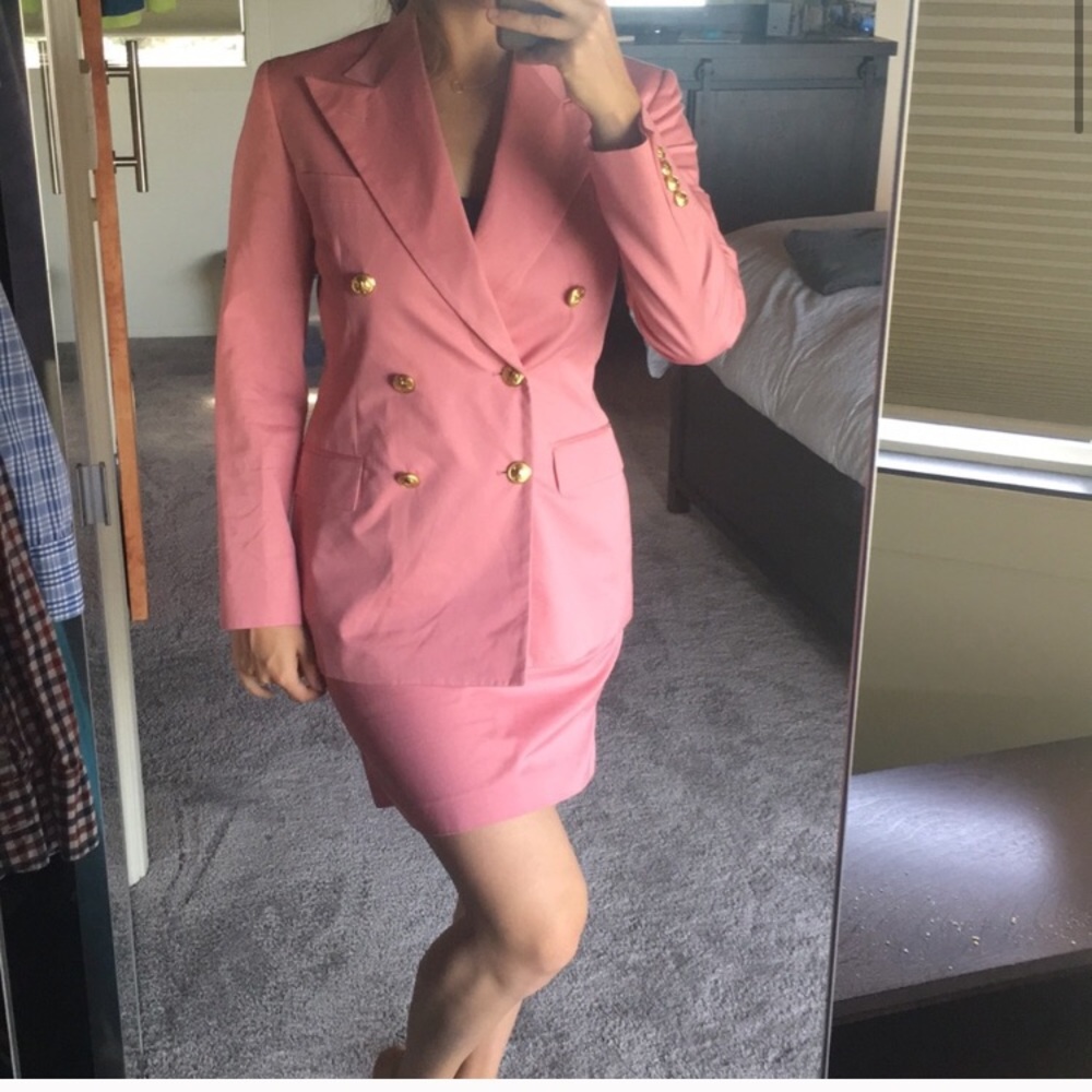 Pink suit